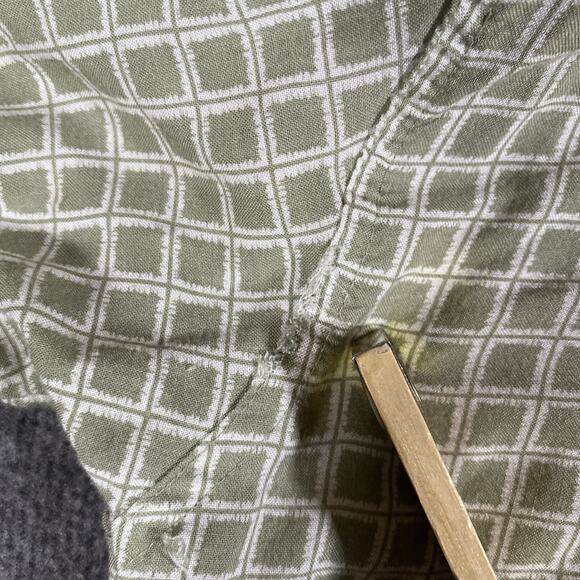 Vintage 90s IMPRINTS Shirt Mens Med Geometric Preppy Hipster Bowling Camp - Picture 7 of 8